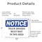 Signmission Truck Drivers Must Wait In This Area OSHA Notice Sign, Aluminum, 10in W x 7in L, 2PK OS-2PACK-NS-A-710-L-16763 - alternate 6